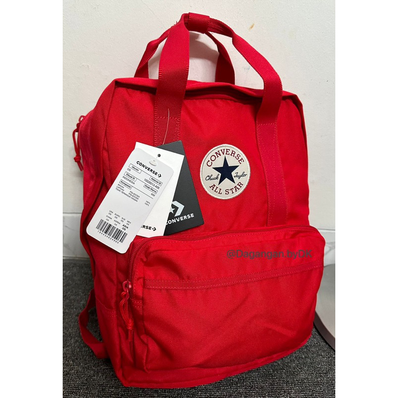 Tas Converse Backpack Original 100% Merah (Limited)
