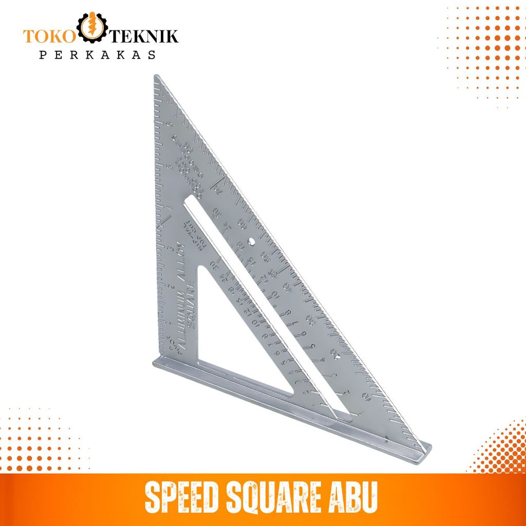 

Speed Square 7 Inch Penggaris Segitiga Sudut Siku Geser Material Almini Alumunium Garisan