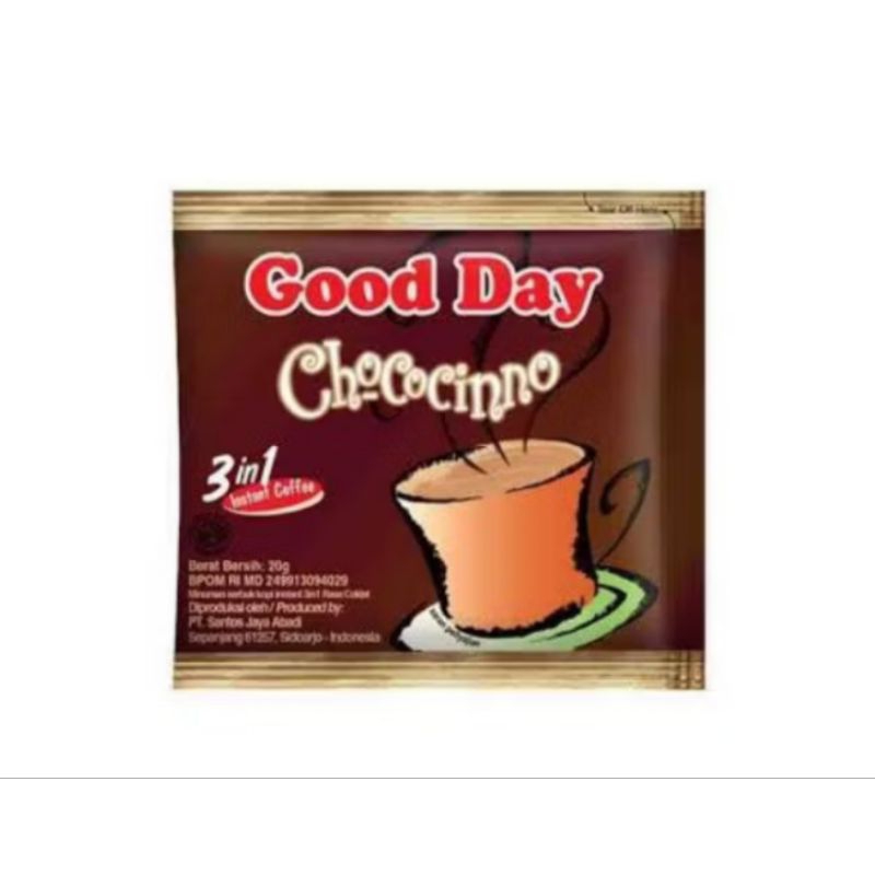 

[AYOBUY.ID] GOOD DAY CHOCOCINNO COFFE 20g 1 RENCENG (ISI 10)