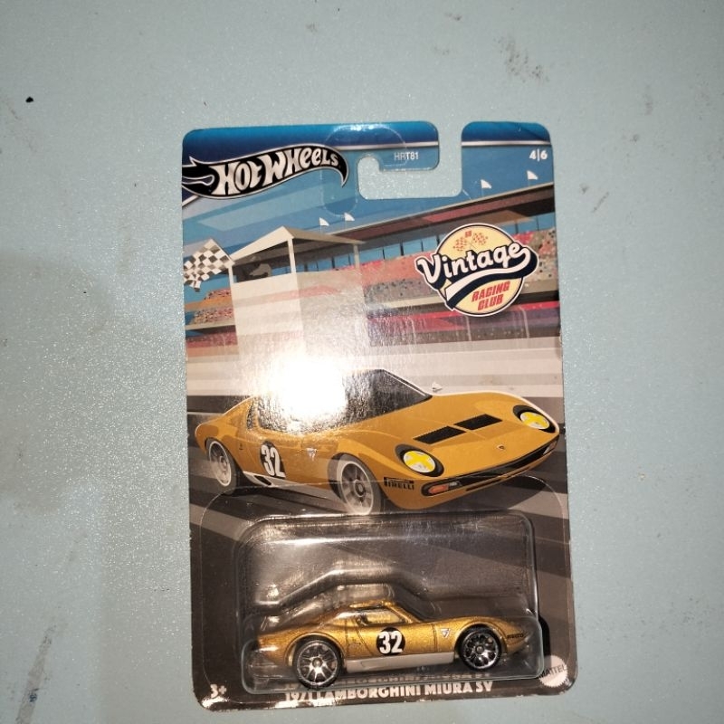 Hot Wheels 1971 Lamborghini  Miura SV Vintage Racing Club