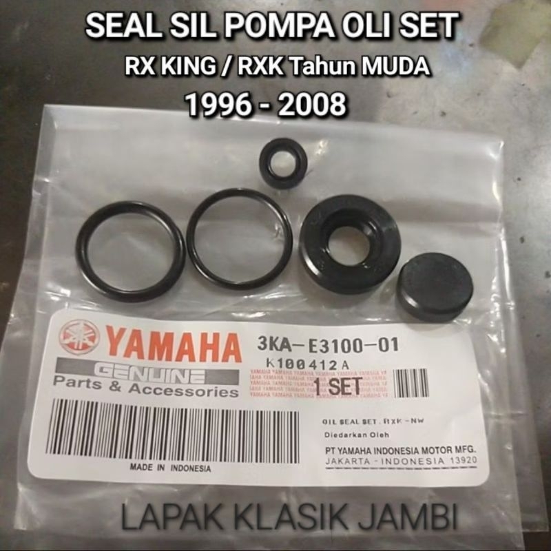 Seal Sil Set Pompa Oli Rx King New RXK Muda 1996-2008 Original Import