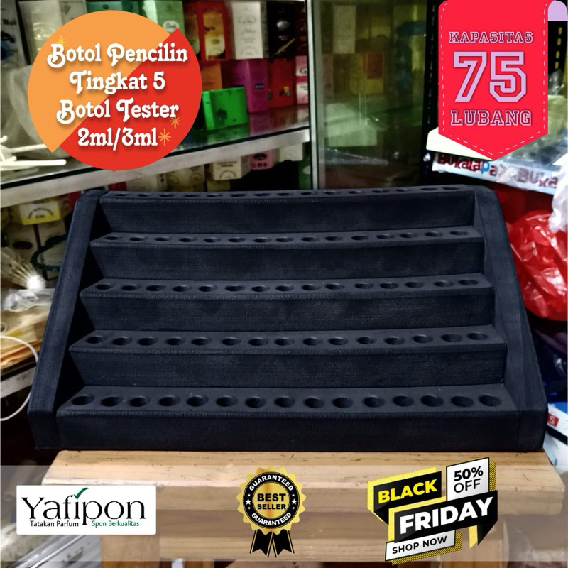 Tatakan vial penicilin 5 tingkat lubang 75