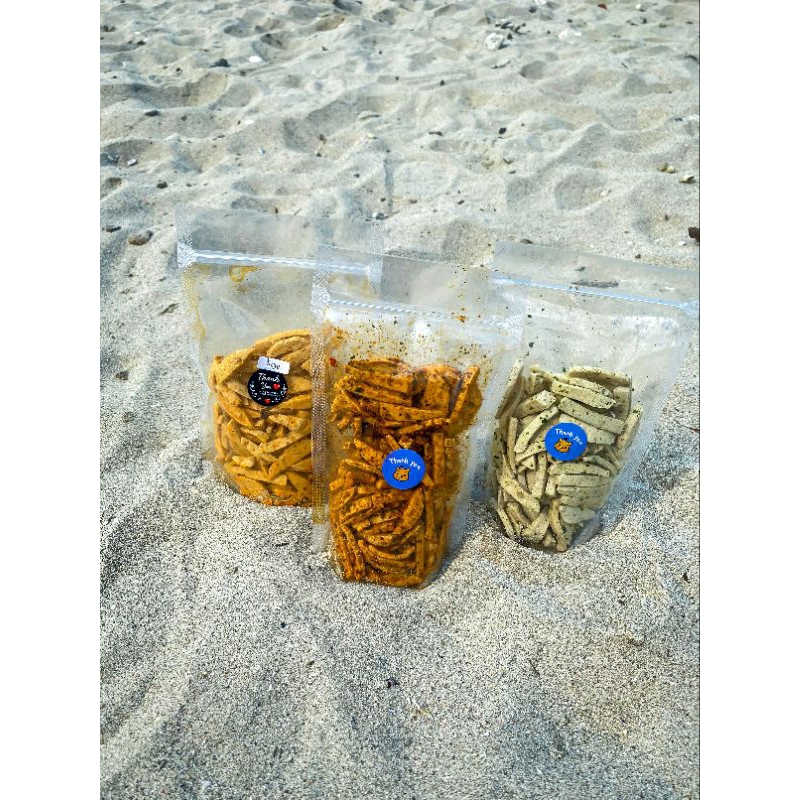 

BASRENG VARIAN RASA (Pedas, Original & Keju) 100g 5 pcs Free 1 pcs