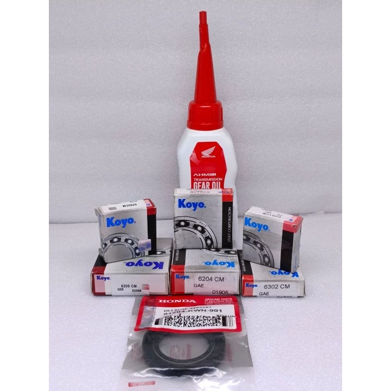 Bearing Rasio Gear Box Gardan 6pc+seal+oli Gardan Koyo japan Vario 125 fi old Vario old Vario 135 es