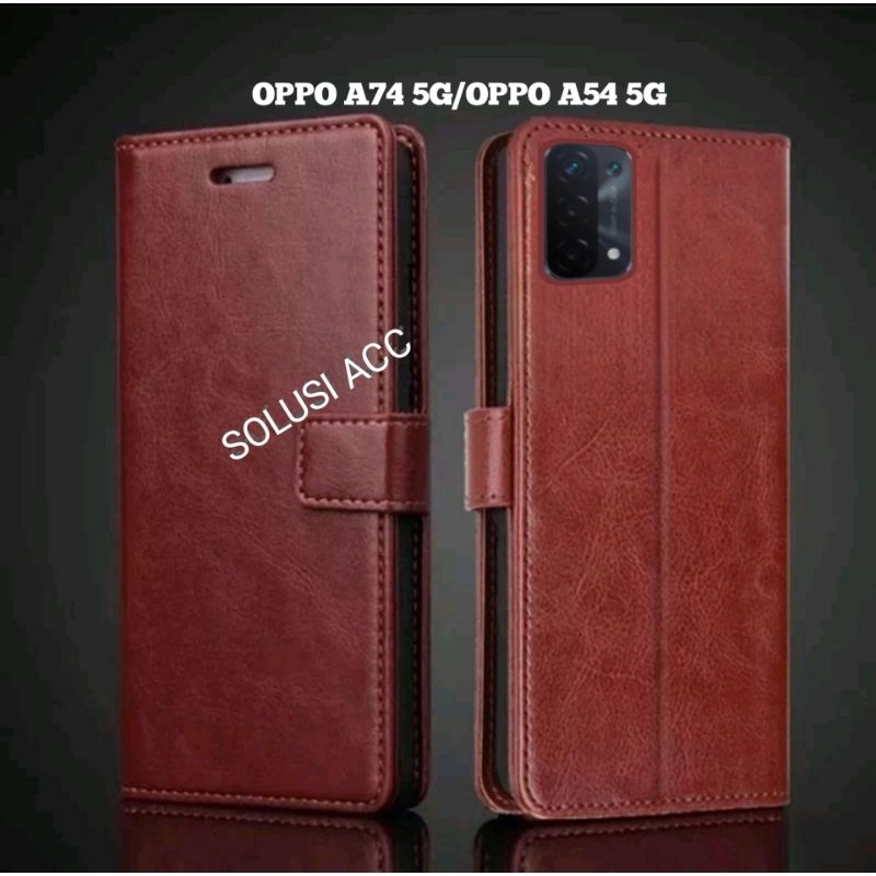 CASE DOMPET HP OPPO A74 5G A54 5G FLIP COVER WALLET CASE DOMPET CASING HP OPPO A74 5G A54 5G