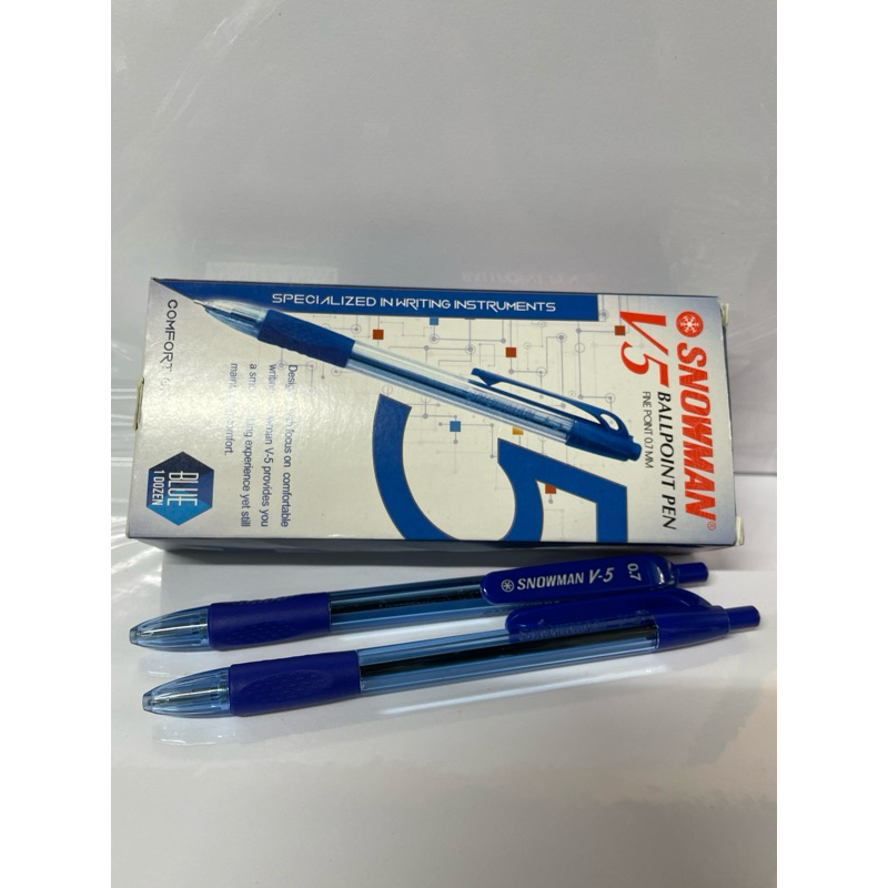 

PULPEN SNOWMAN V-5 BIRU 12pcs