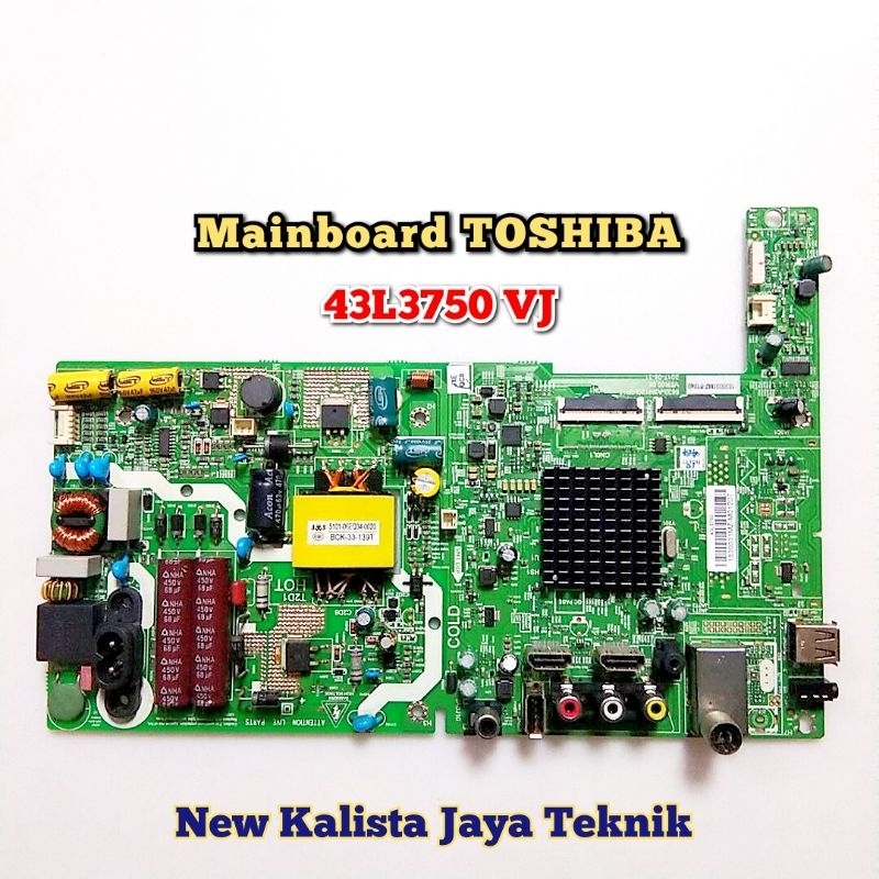 MAINBOARD TV TOSHIBA 43L3750 ORIGINAL 5823-A3M12G-0P10 MB 43L3750VJ MOTHERBOARD 43L3750 MB TOSHIBA 4