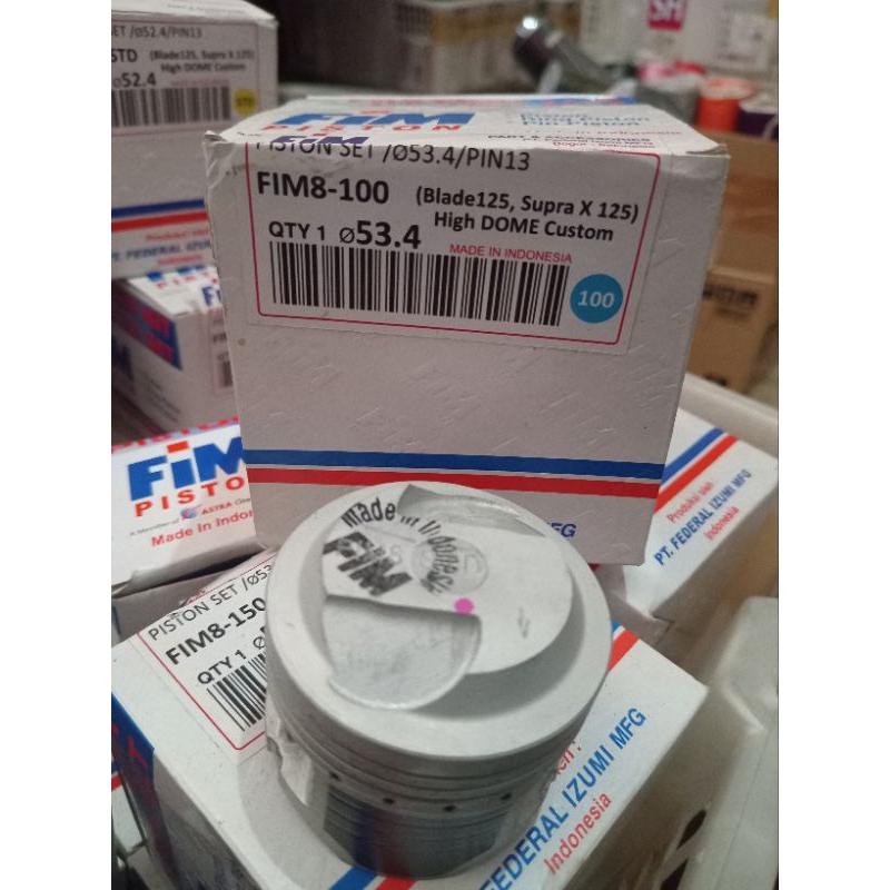 piston fim8 high custom dome