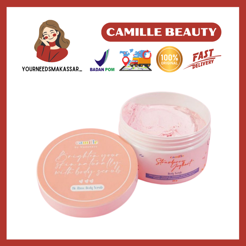 Camille Strawberry Yoghurt Body Scrub