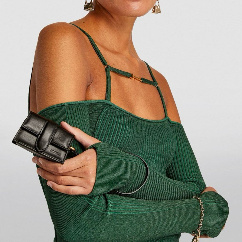 Original Jacquemus Le Porte Bambino Mini Handbag in Calf Leather