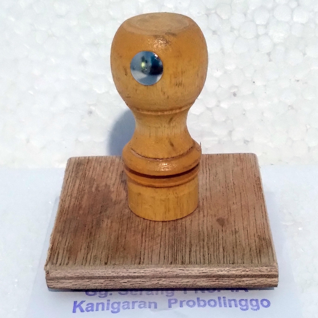 

Stempel Kayu 6x6 Cm, Stempel Biasa, Stempel Kayu Besar