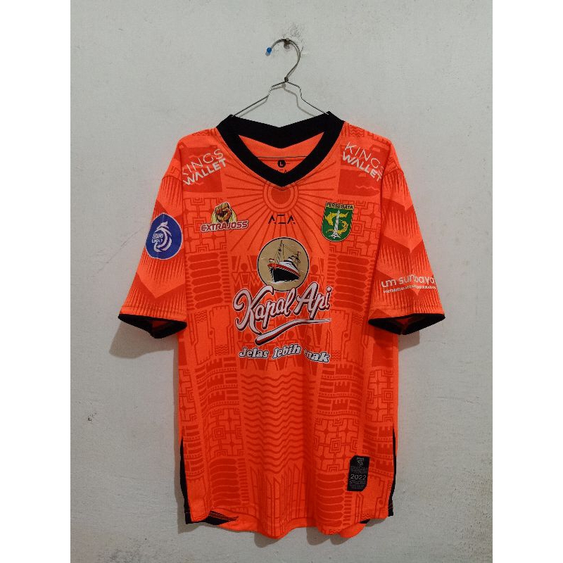 Jersey Persebaya Surabaya Kiper GK Oren BRI Liga 1 2022 Original MATCH PREPARED ADITYA AZA