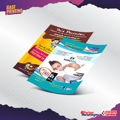 

Cetak Brosur HARGA GROSIR Ukuran A5 Kertas 120gr Glossy Perrim