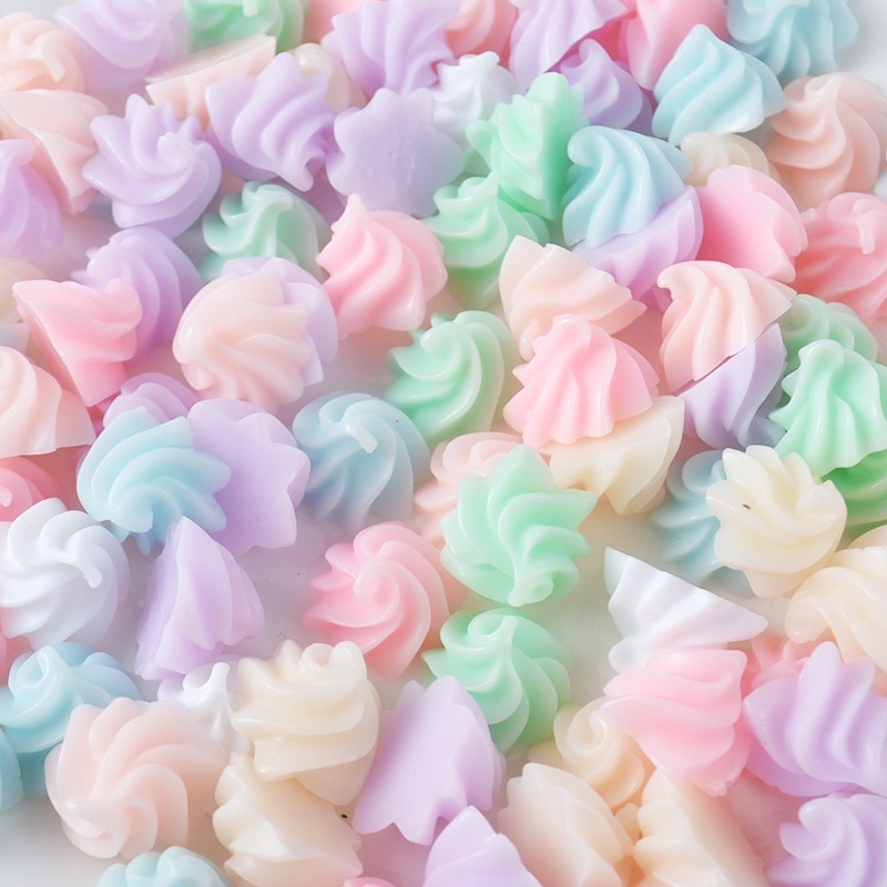 Miniatur Meringue Cookies -  Cabochon Kue Meringue for Scrapbook Phone Case DIY Accessories