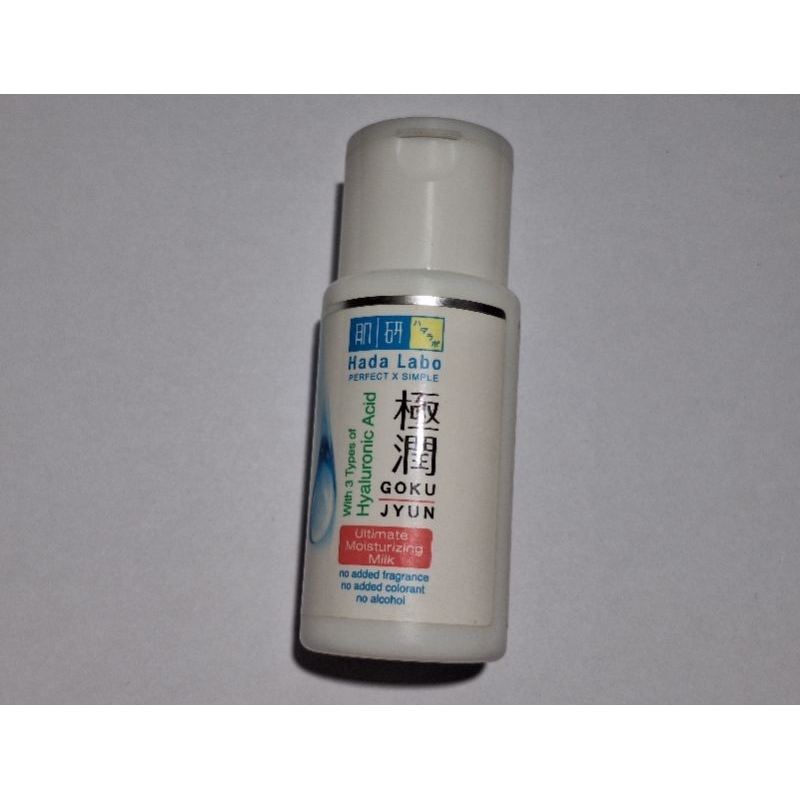 Preloved Hadalabo Gokujyun Ultimate Moisturizing Milk (Strip pink)