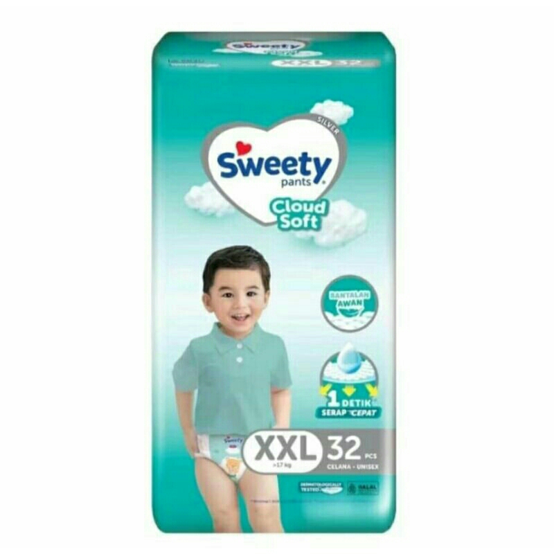 SWEETY SILVER PANTS XXL32 POPOK CELANA