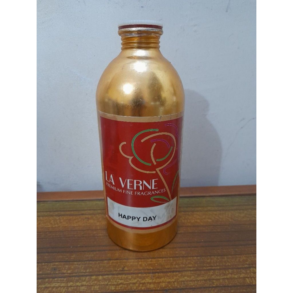 Botol Alumunium Kaleng  Bibit Parfum Minyak Wangi 500ml Warna Gold Emas farfum bekas farpum Laverne