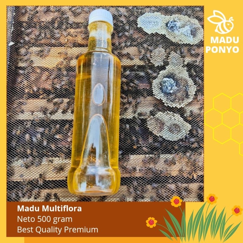 

Madu multiflora murni asli 100% isi 500gr raw honey