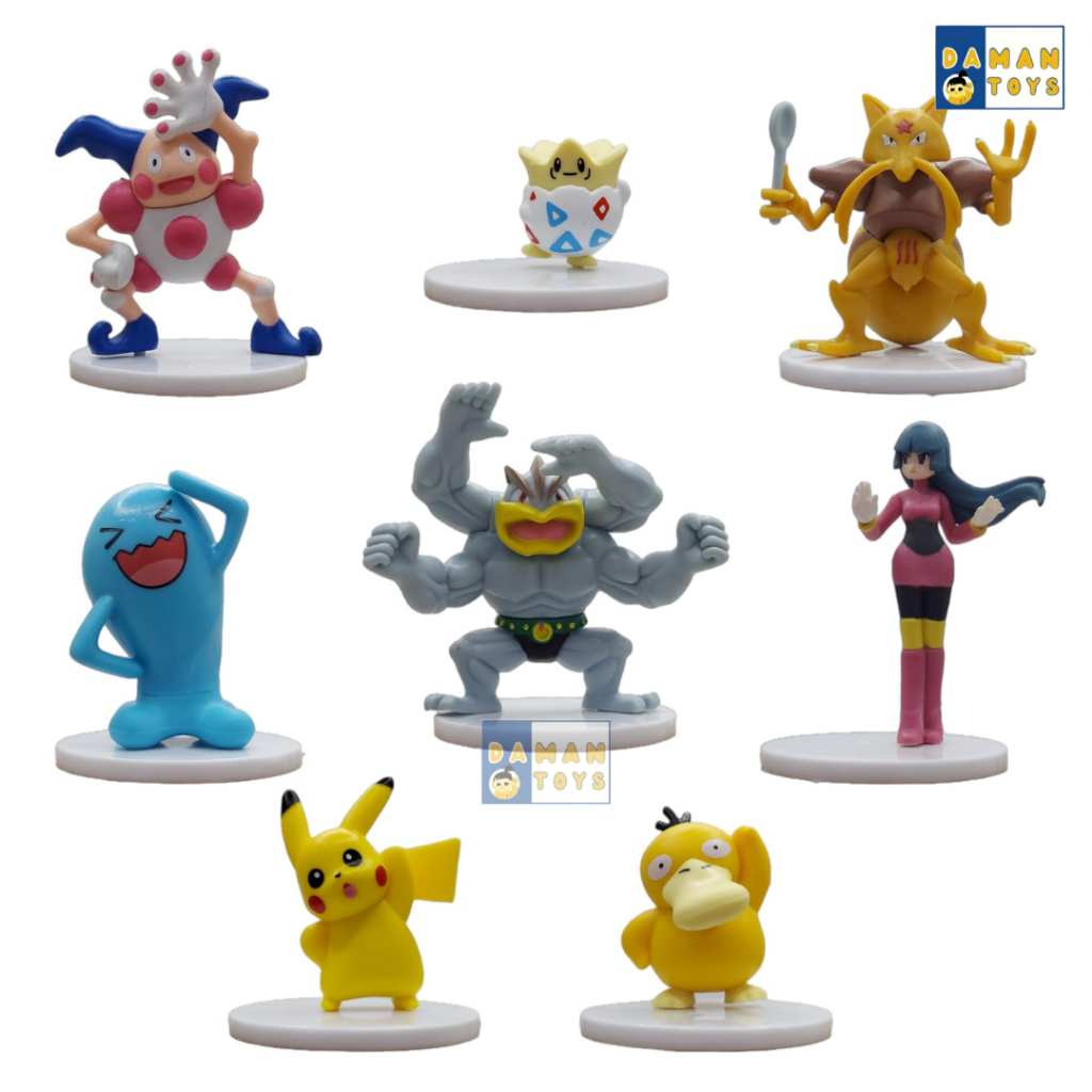 Figure Pokemon Monster Machamp Natsume Jujube Mime Kadabra set