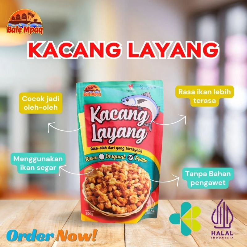 

BALE MPAQ - Kacang Ikan Layang Khas Lombok ( Nusa Tenggara Barat, Oleh-oleh khas Lombok, Terlaris di Shopee )