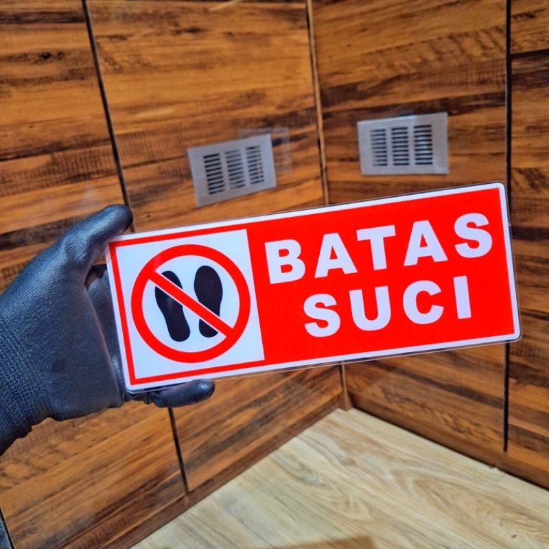 

akrilik batas suci ukuran 10 x 25