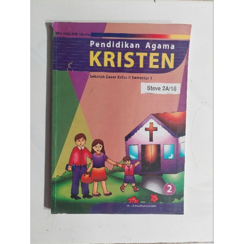 

buku pendidikan agama kristen SD kelas 2 semester 1
