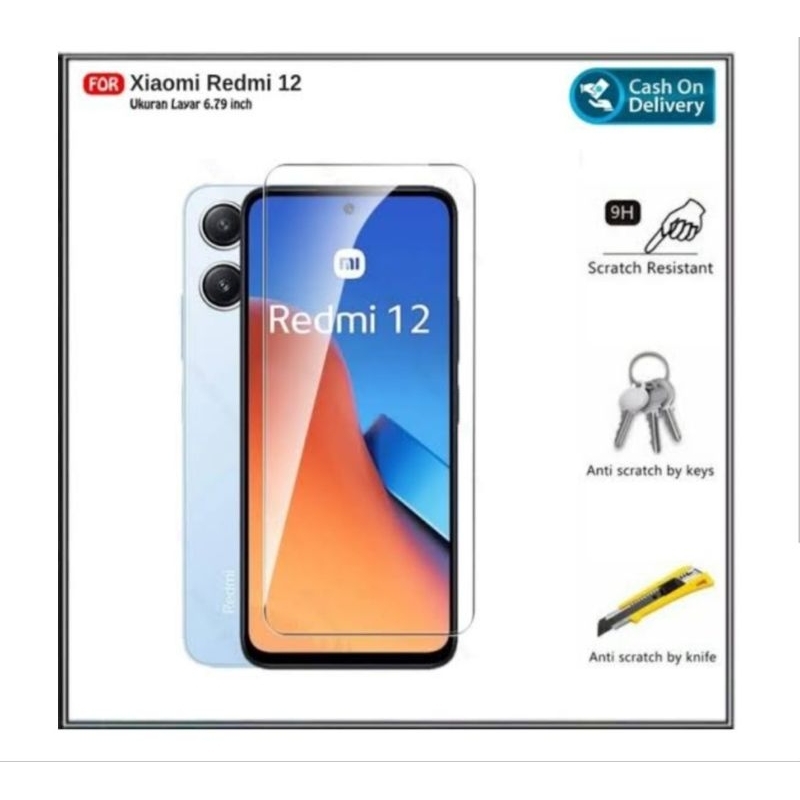 Tempered Glass Bening Xiaomi Redmi 12