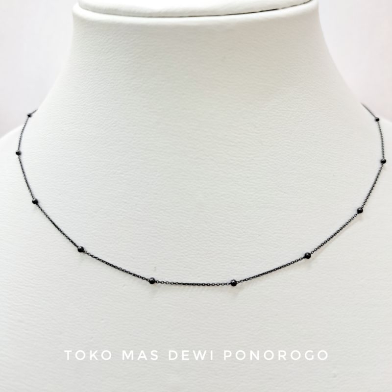 Dewi Ponorogo KALUNG JEDAR BLACK GOLD Emas Asli Kadar 8K/375% Black Gold