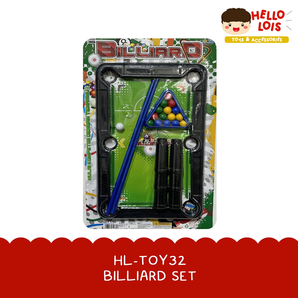 HL-TOY32 BILLIARD SET / PAPAN BILLIARD / GAME BILLIARD