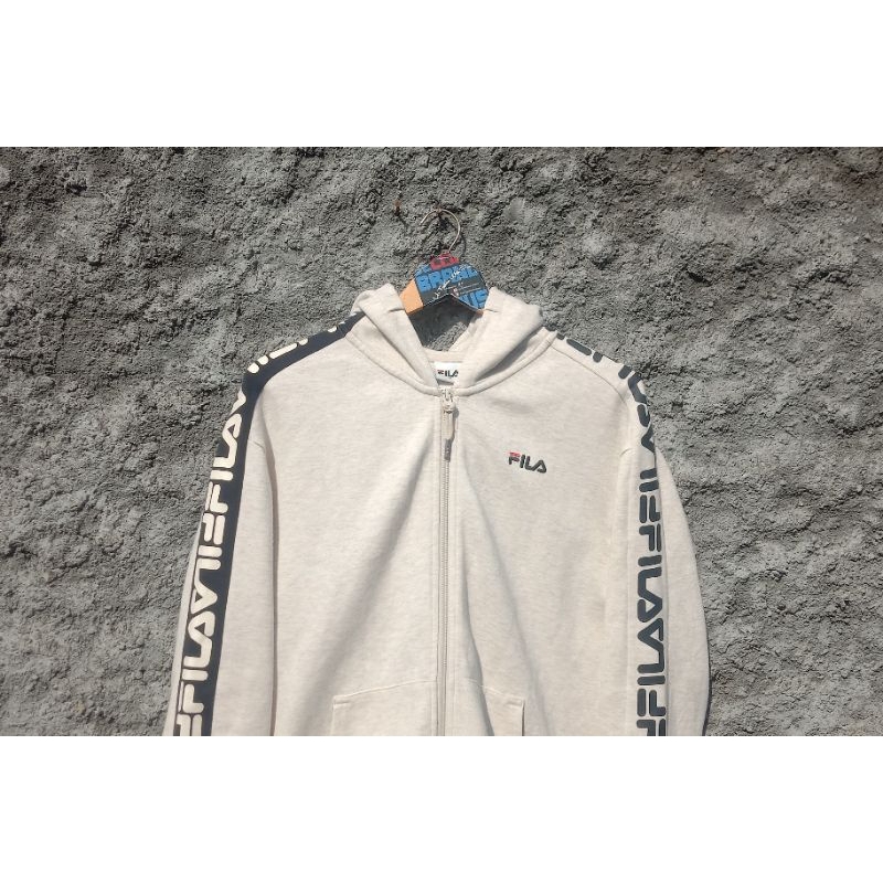 ZipHoodie Fila FullTaped Second Pria Wanita