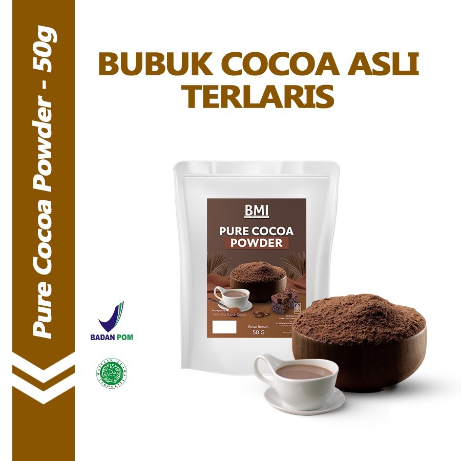 

Premium Cocoa Powder Coklat Bubuk Premium Premix Chocolate Powder Plain Tanpa Gula 50 Gr Omura Powder