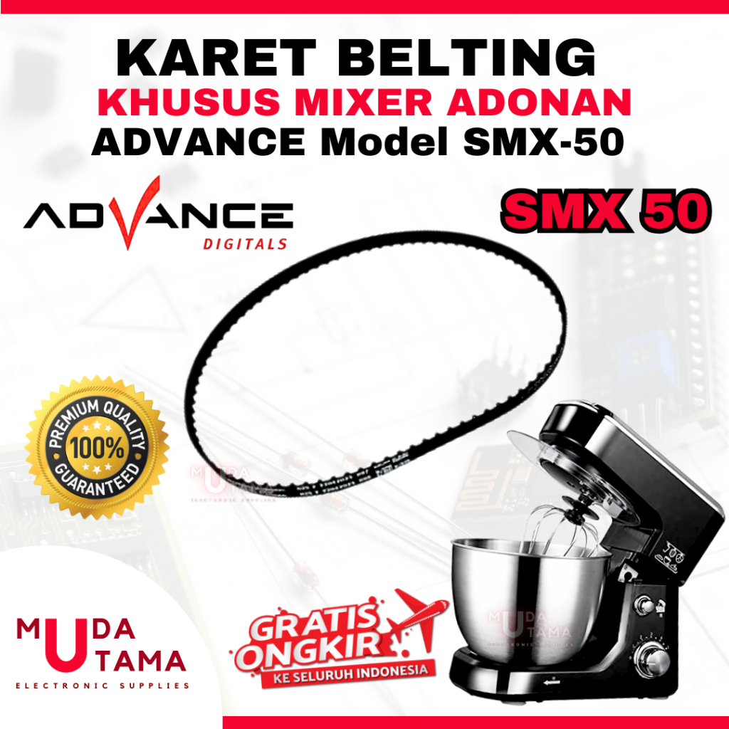 KARET MIXER ADVANCE SMX 50 - BELTING MIXER ADVANCE SMX50 - VANBELT MIXER ADVANCE SMX 50 - KARET BELT