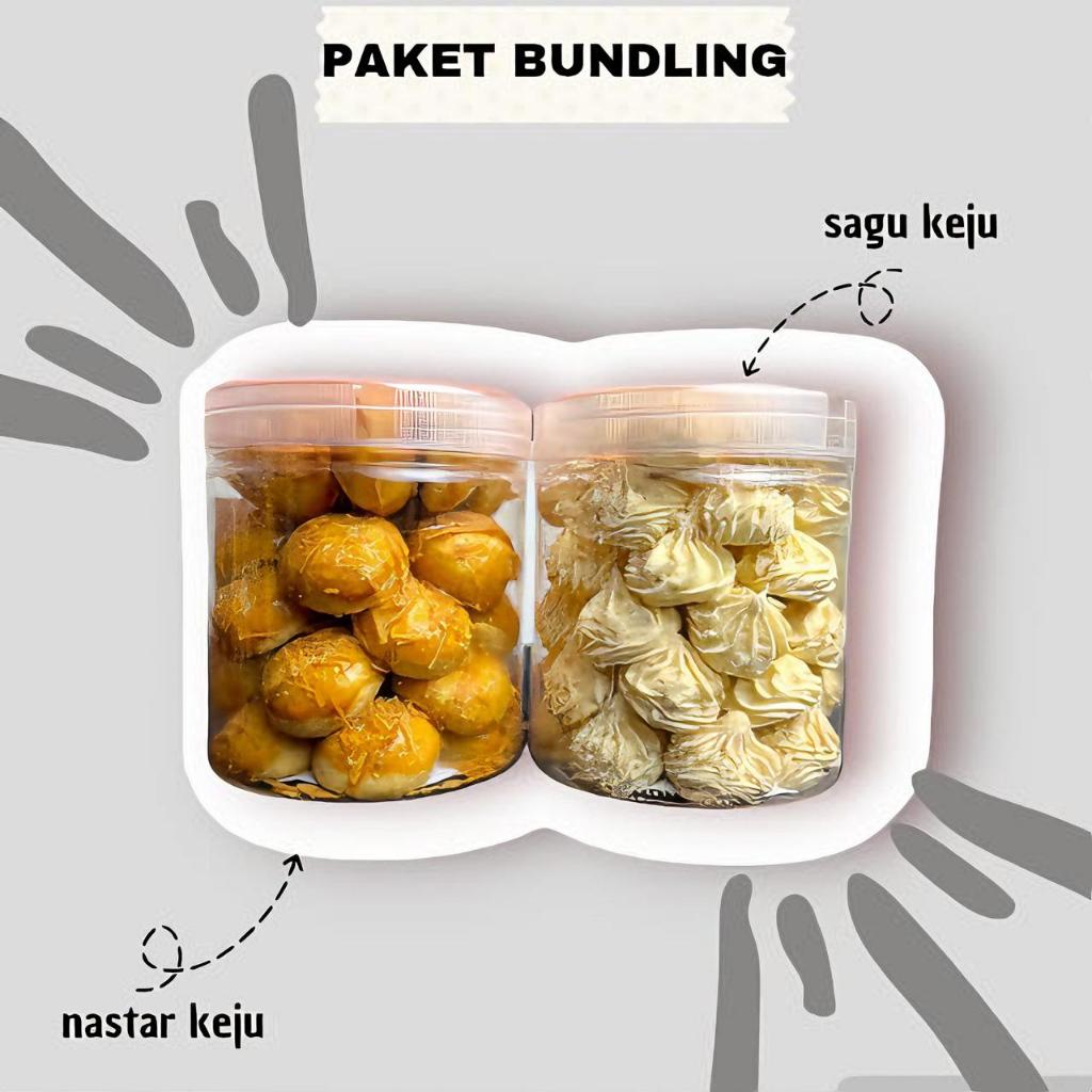 

[PAKET HEMAT 2 TOPLES] cookies premium Kue kering Kuker Lebaran Wijsman wysman putri salju nastar kastengel palm Cheese Kue Kacang hampers Sagu keju kue kacang