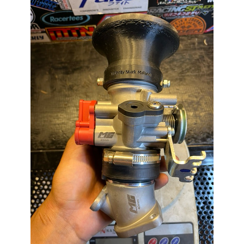 TB Throttle Body 40 mm Double Injector MG Racing MX King R15 V3 NMax Aerox FFA set Velocty stack  by