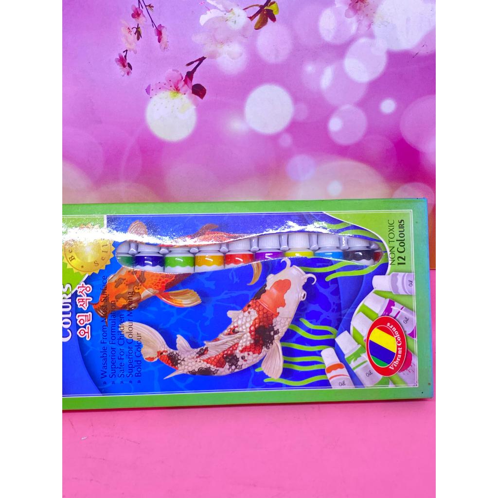 

PHILOS OIL COLOUR CAT MINYAK 12 WARNA