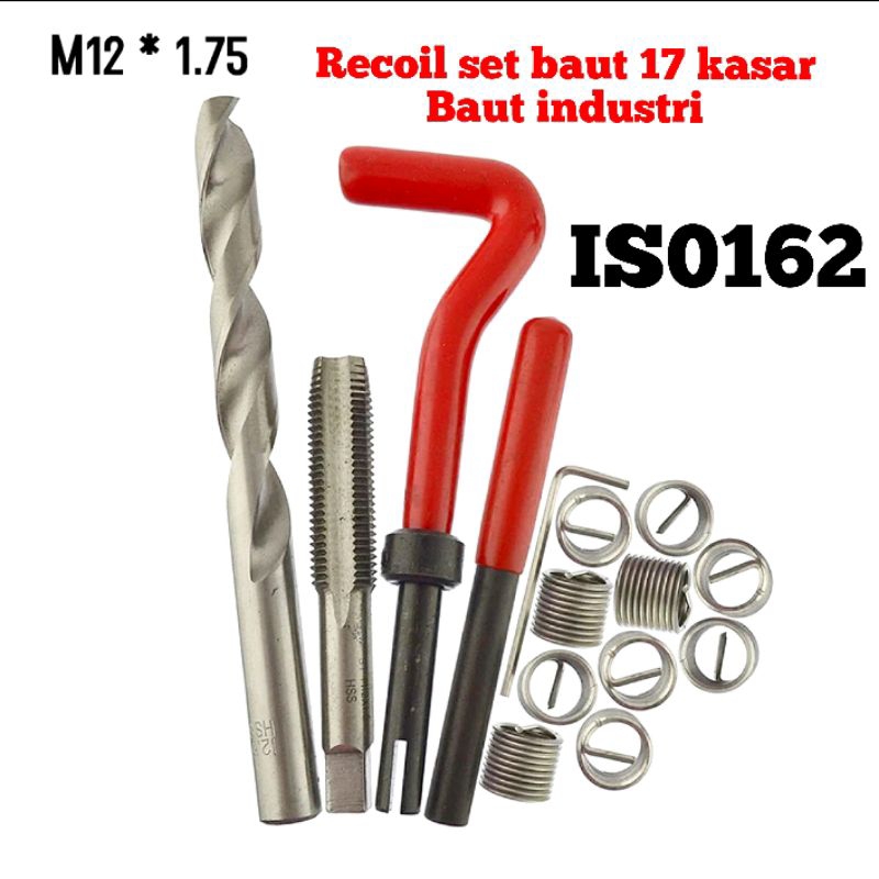 recoil set m12x1.75 recoil baut 17 kasar baut industri bukan recoil m6x1.0