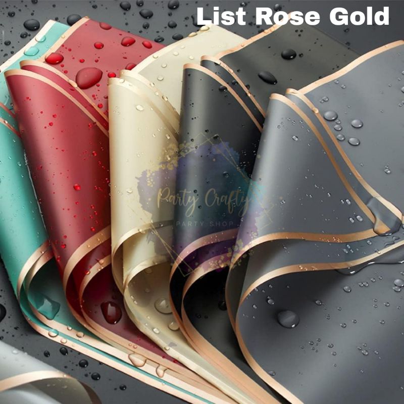 

Kertas Bucket List Rose Gold / Wrapping Paper Cellophane List Rose Gold Kertas Kado