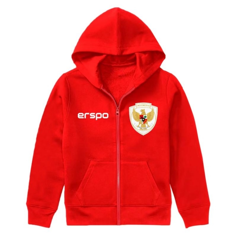 [Whispers] Jaket anak timnas garuda olahraga sepak bola usia 3-10 tahun