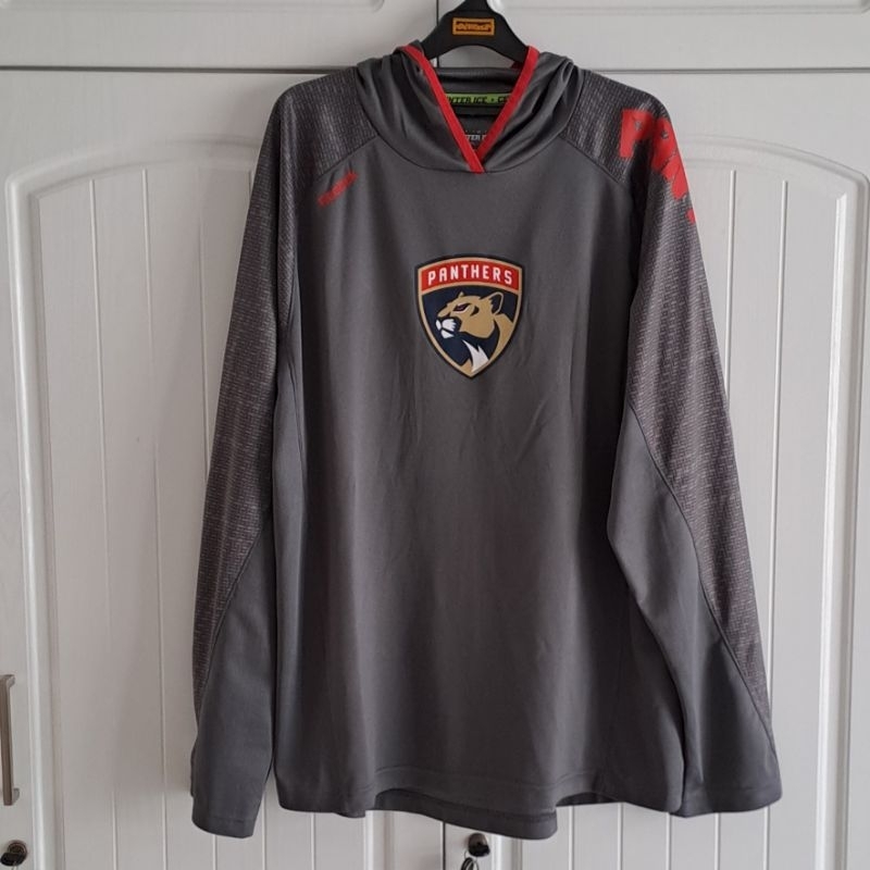 Jersey Hoodie Hockey REEBOK Center Ice, Panthers Florida, Preloved