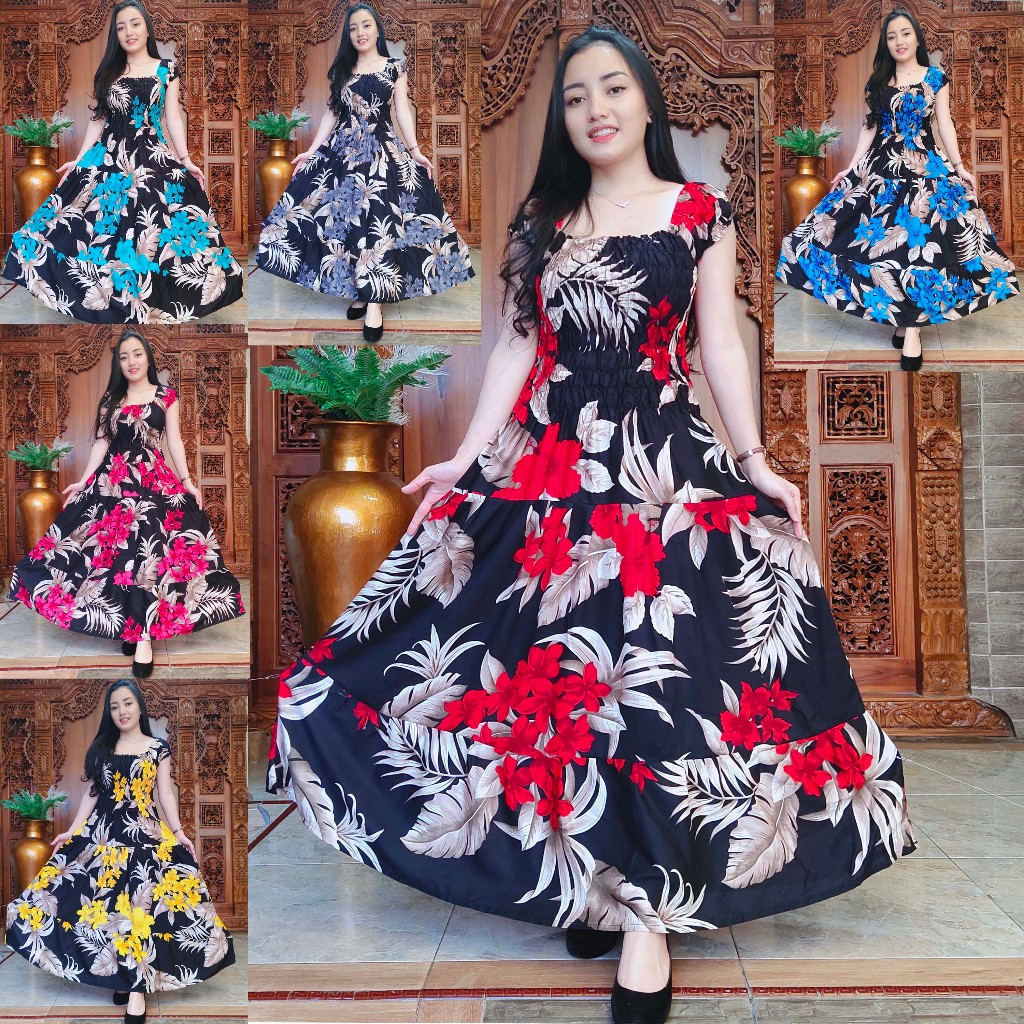 DASTER KERUT DADA TERATAI | DRESS CANDA BUSUI