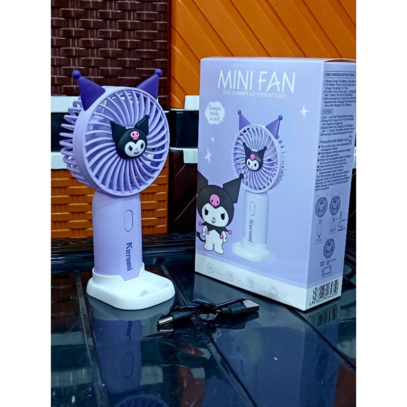 KIPAS ANGIN MINI LUCU MOTIF SANRIO KIPAS ANGIN CAS MINI