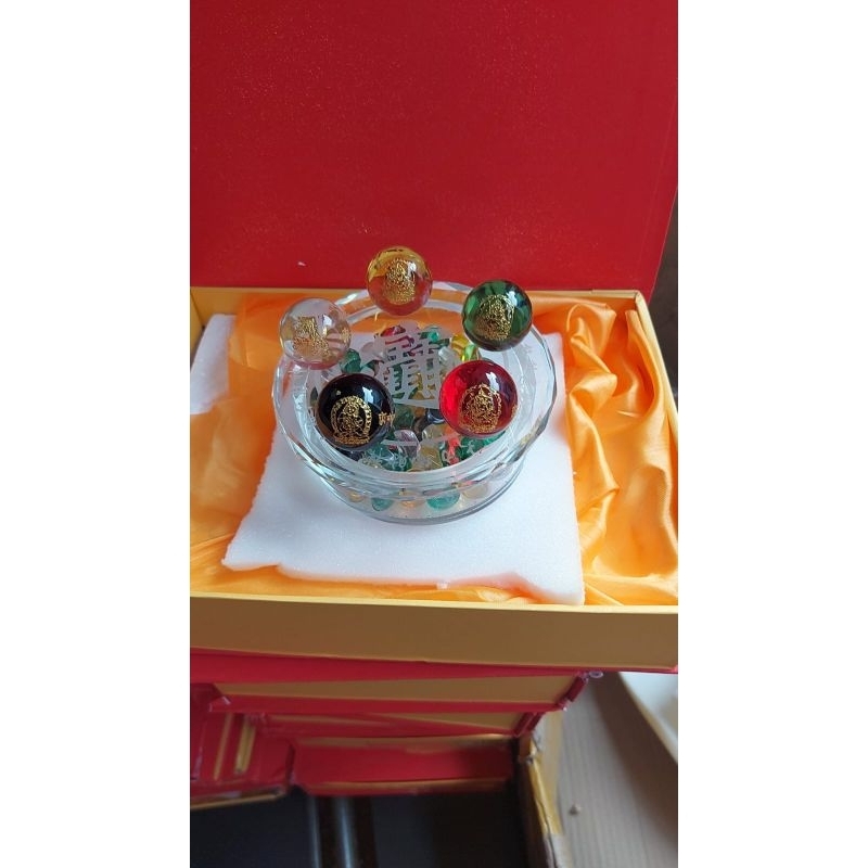 Kristal Feng Shui Hong Sui WU LU CAI SHEN DEWA REJEKI 5 PENJURU