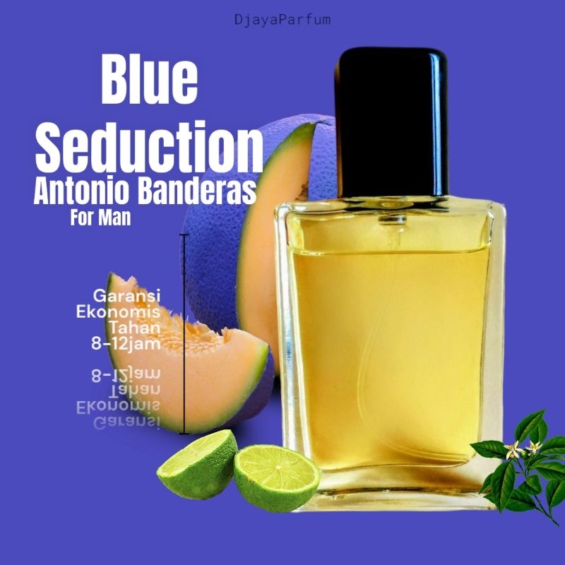 Haura Seduction Blue - Parfum Pria Wangi Tahan Lama - 30ml