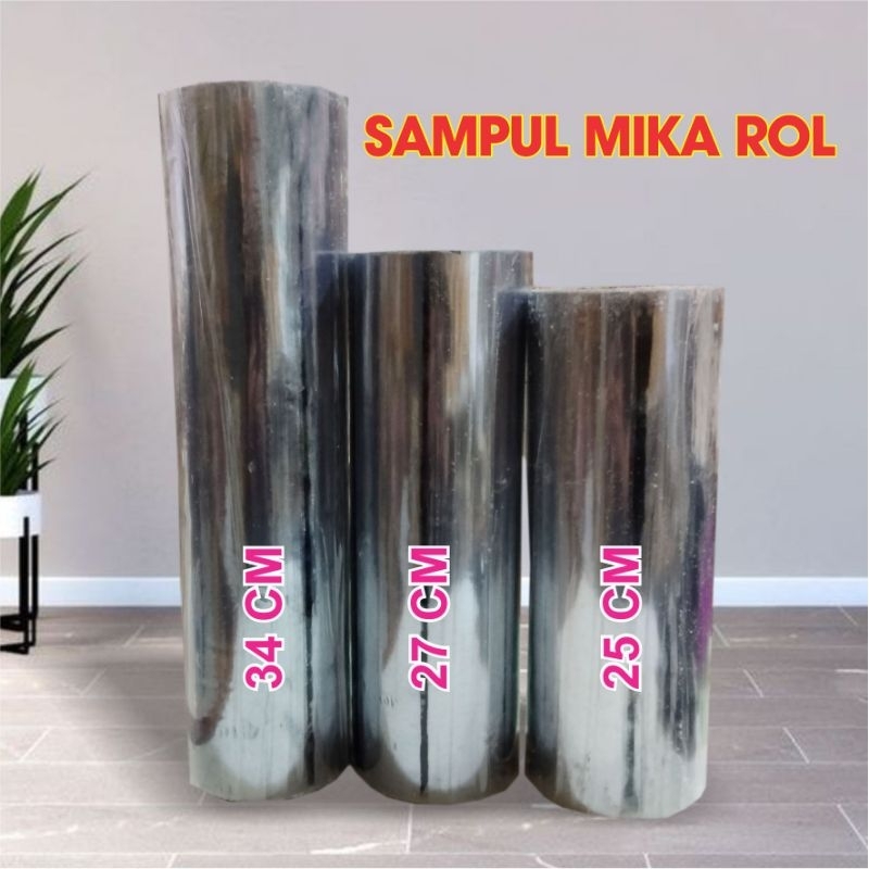 

Sampul Palstik Mika bening Roll, ukuran 27/25 cm