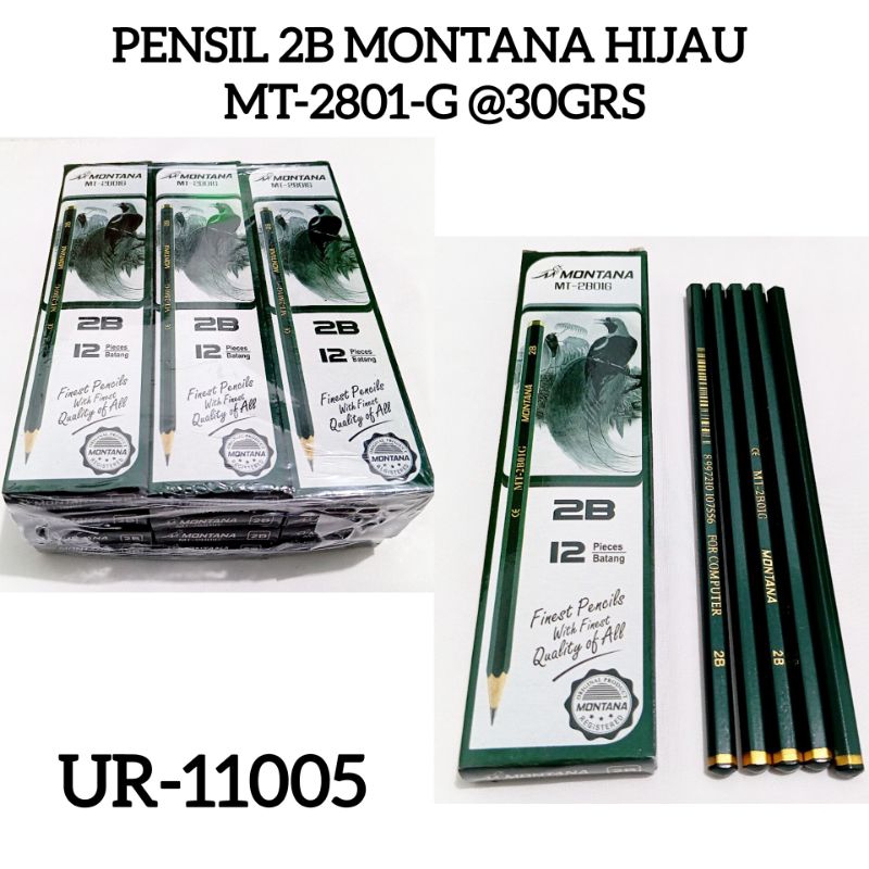 

PENSIL 2B HIJAU MONTANA/PENSIL 2B MONTANA MT-2801