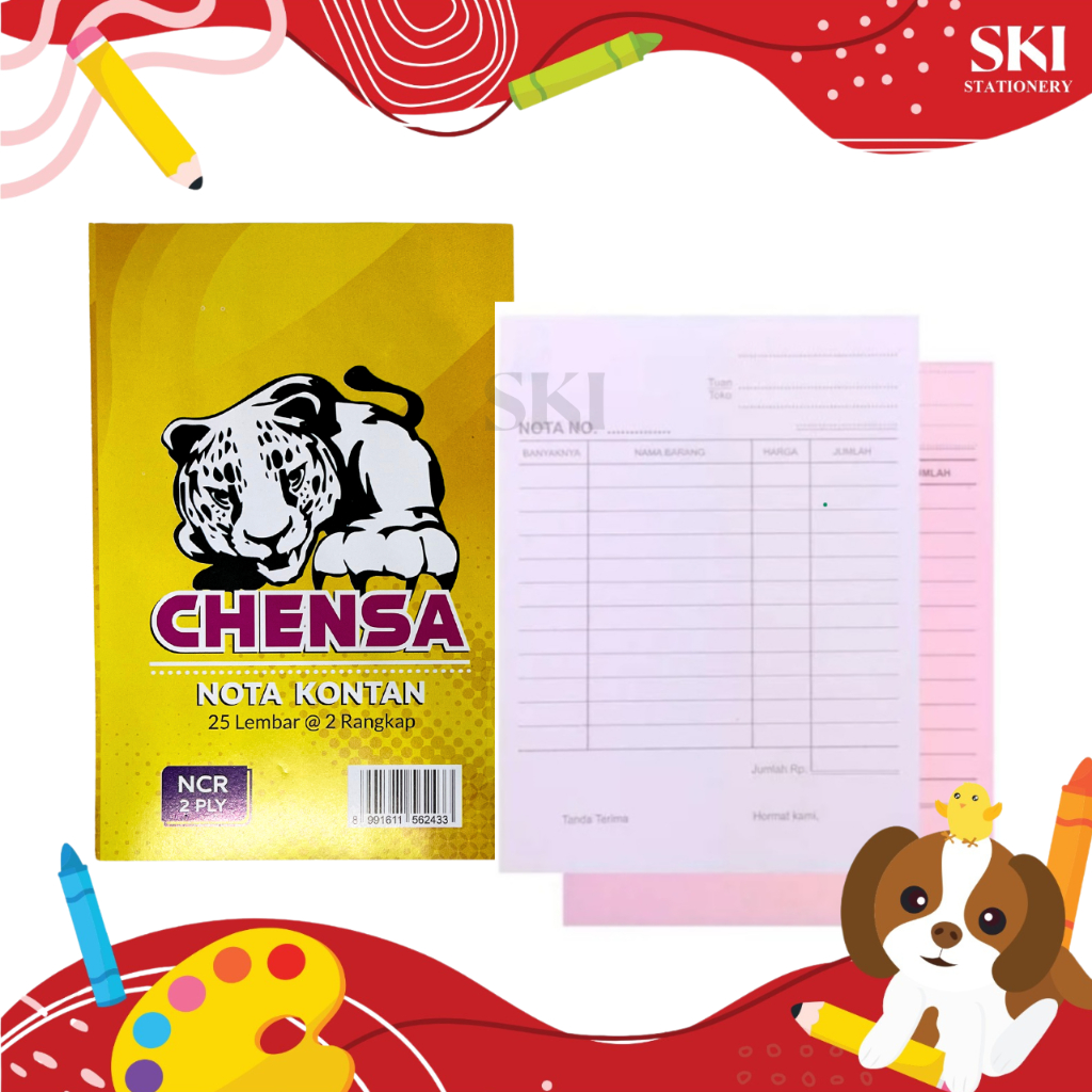 

Nota Kontan Kecil 2 rangkap / Nota NCR 2 ply / Nota K2 Chensa