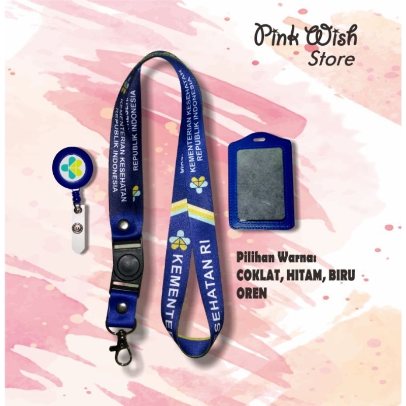 

Tali idcard KEMENKES biru / lanyard KEMENTERIAN KESEHATAN [READY STOCK] PRINT 2 SISI TERMURAH