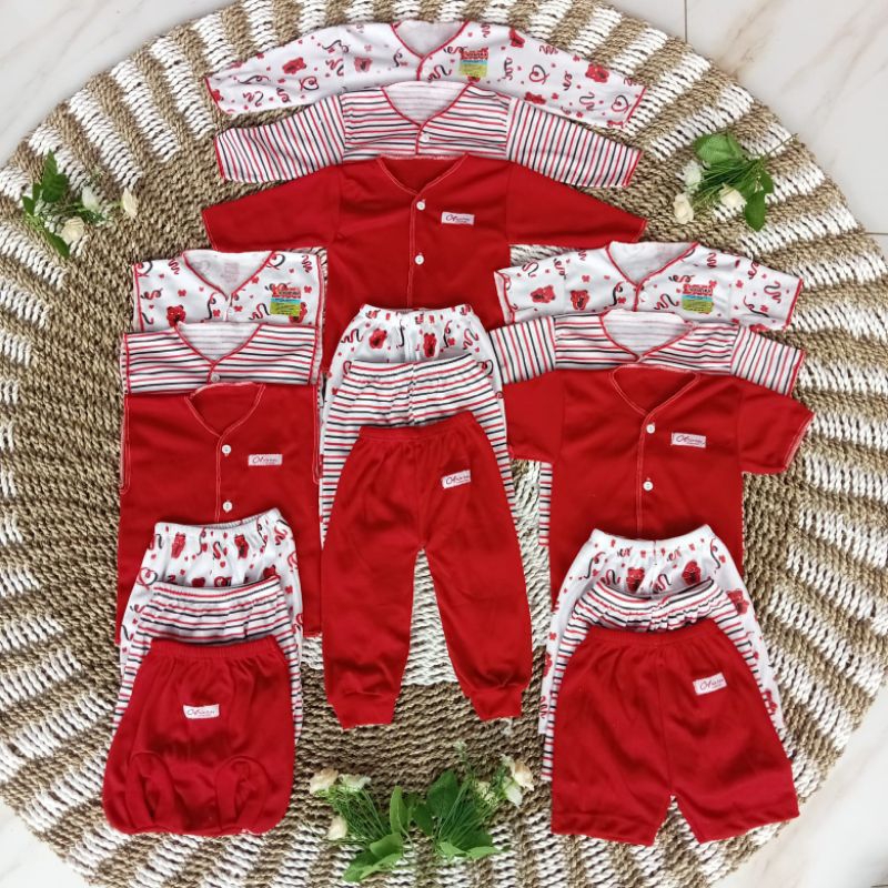 

paket hemat stelan bayi baru lahir isi 18pc/9stel /paket hemat newborn