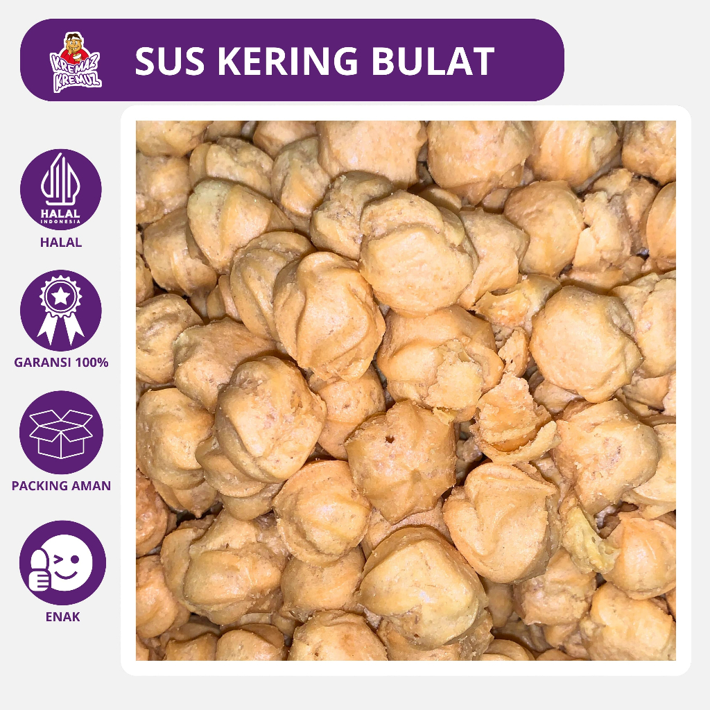 

SUS KERING SOES BULAT MINI GURIH 200gr 100gr