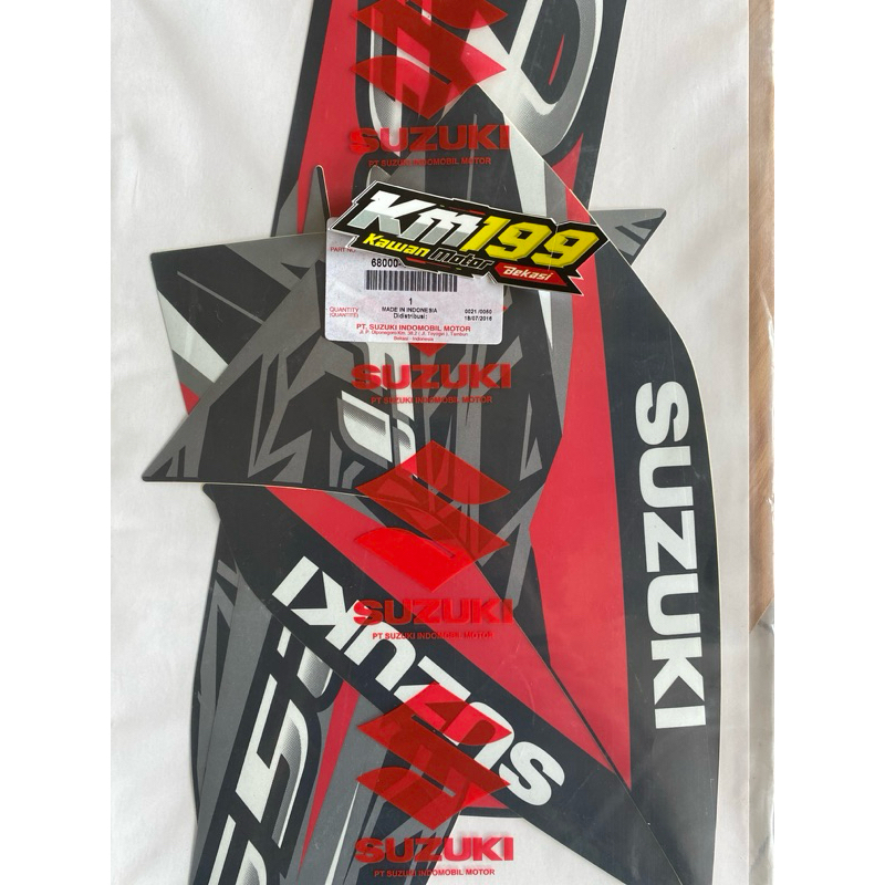 stripping lis body suzuki address hitam 2015